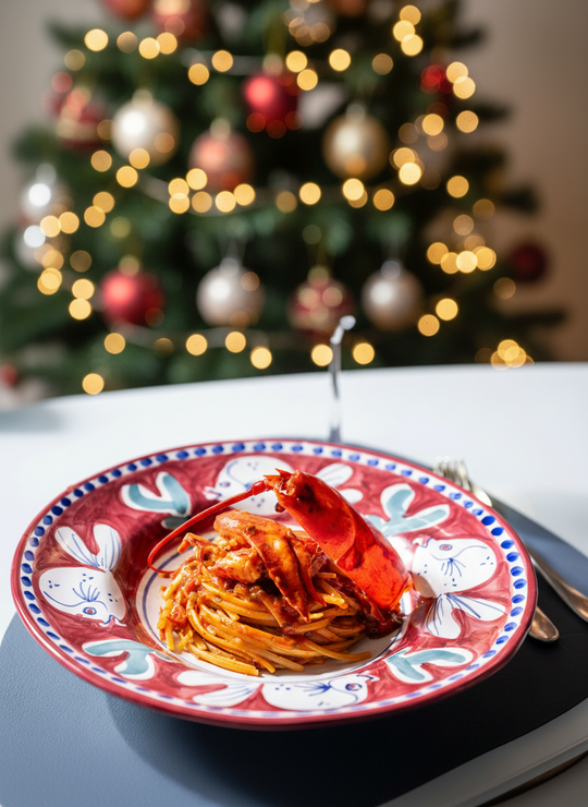 Linguine with lobster