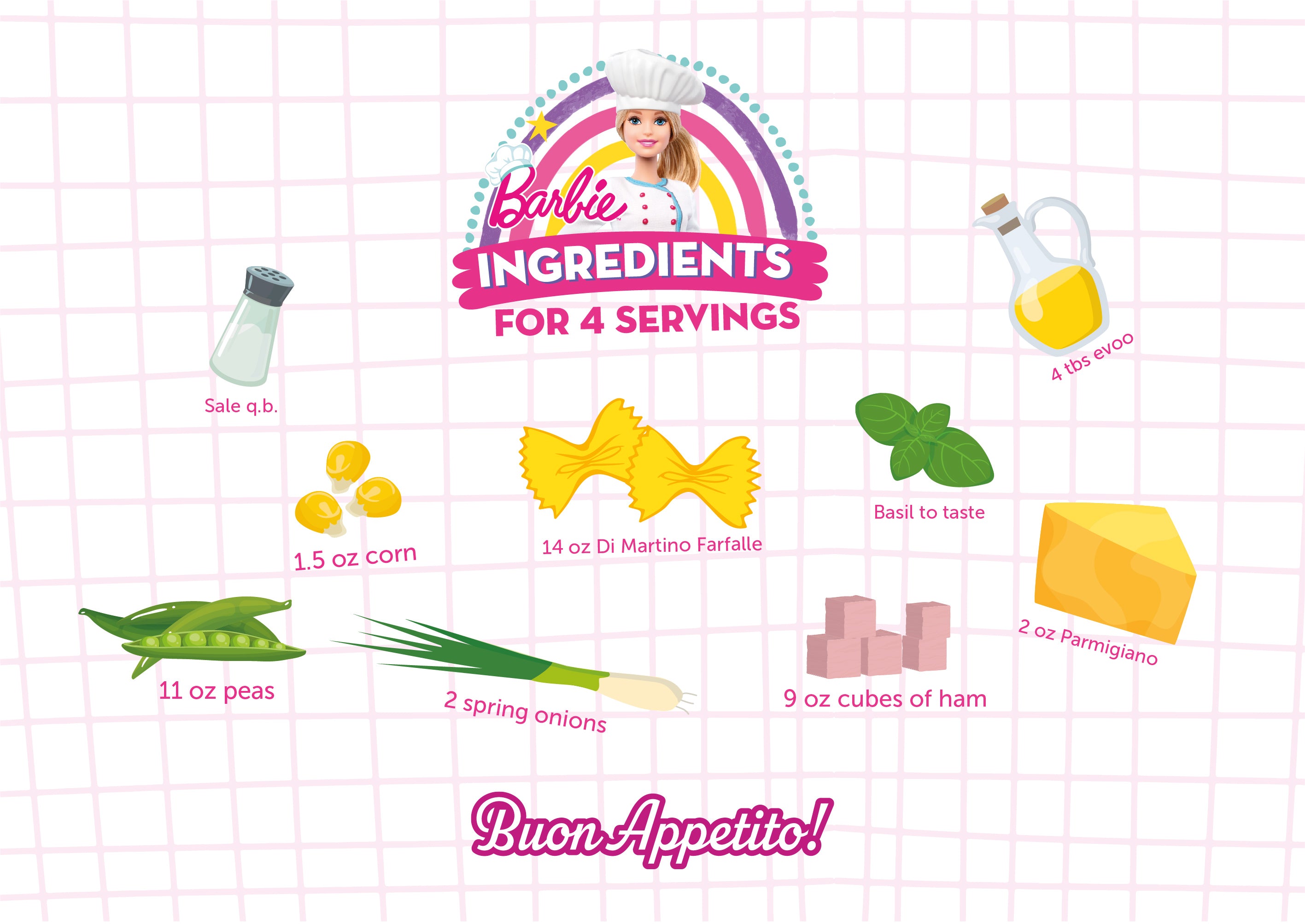 Spring farfalle