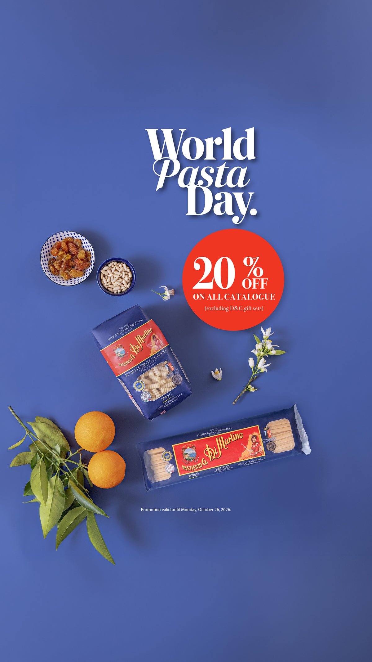World Pasta Day -20% off