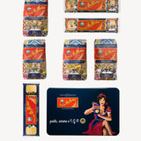 Blue Pin-up tin box (classic shapes)
