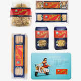 Turquoise tin box with pin-up (classic + special shapes)